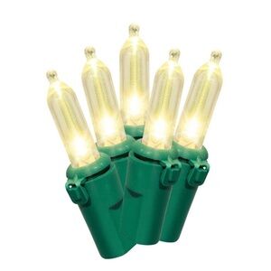 NWT 4 boxes LED mini Christmas string lights warm white 50 count holiday time